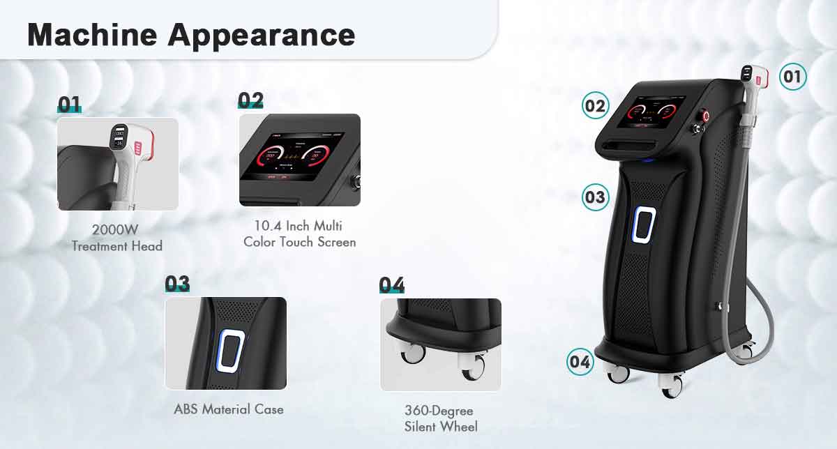 laser hair removal machine price of china